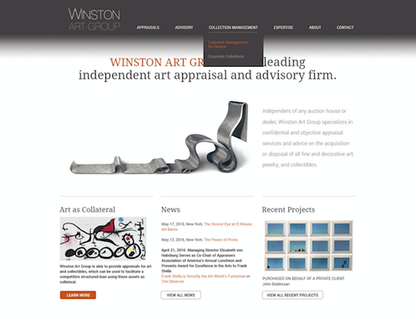 Winston Art Group Website - Designed and Built by Andigo