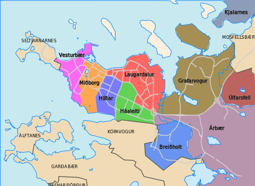 Reykjavik Map - by Akigka