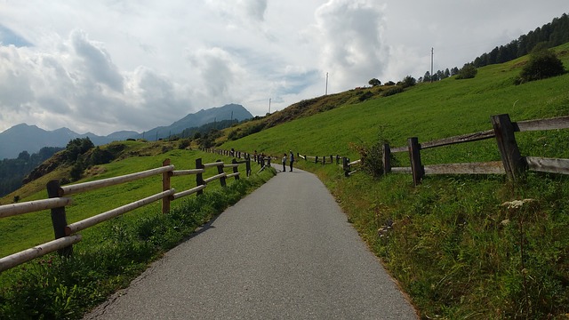 Buyer's Journey - Walking path through green mountainside